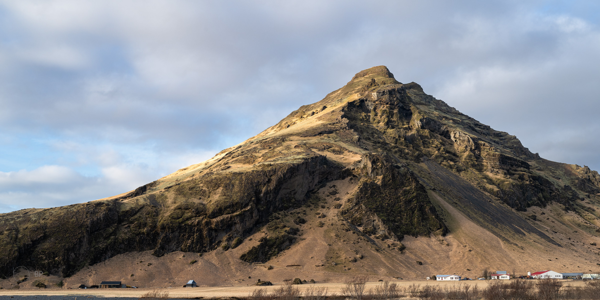 Coastal volcanic peak